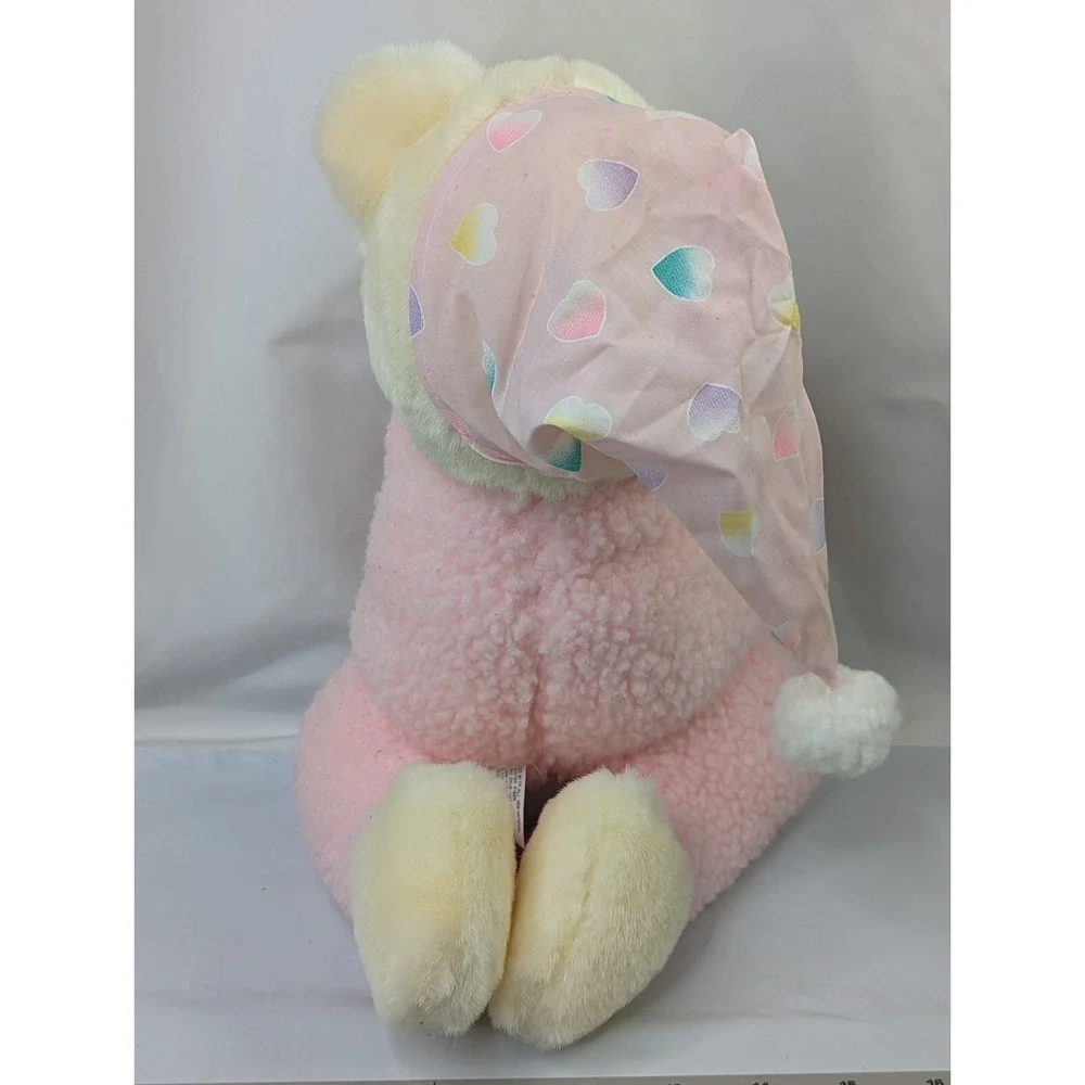Prayer Bear Plush Cream Pink Sherpa 12 Inch Heart Cap‎ Tb Trading Co Stuffed